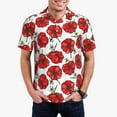 thumbnail image 1 of Daiia Hand Drawn Tomatoes Pattern Men’s Polo Shirts,Solid Deck Shirt,Classic Fit, Breathable Cotton Polo for Casual and Sport Wear-Large, 1 of 7