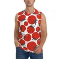 thumbnail image 1 of Daiia Hand Drawn Tomatoes Printed Men's Tank Tops,Casual Soft Sleeveless Gym Muscle Shirts Bodybuilding Tee-Medium, 1 of 8