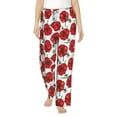 thumbnail image 1 of Daiia Hand Drawn Tomatoes Women's Sleep Pant with Pockets and Drawstring,Pajama Pants-Large, 1 of 9