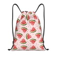 thumbnail image 1 of Daiia Hand Drawn Watermelon Pattern Drawstring Backpack, Gym Bag, Lightweight Backpack, Water-Resistant Bag Travel Sports Backpack, Fitness Bag, Yoga Bag-Medium, 1 of 6