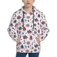 thumbnail image 1 of Daiia Happy Columbus Day for Boys Fashion Hoodies & Sweatshirts with Kangaroo Pocket,Hooded Sweatshirt for Kid, Breathable& Moisture Wicking-Small, 1 of 6