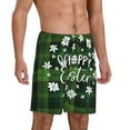 thumbnail image 1 of Daiia Happy Easter Mens Woven Stretch Pajama Short,Short Pajama Pants-Medium, 1 of 9