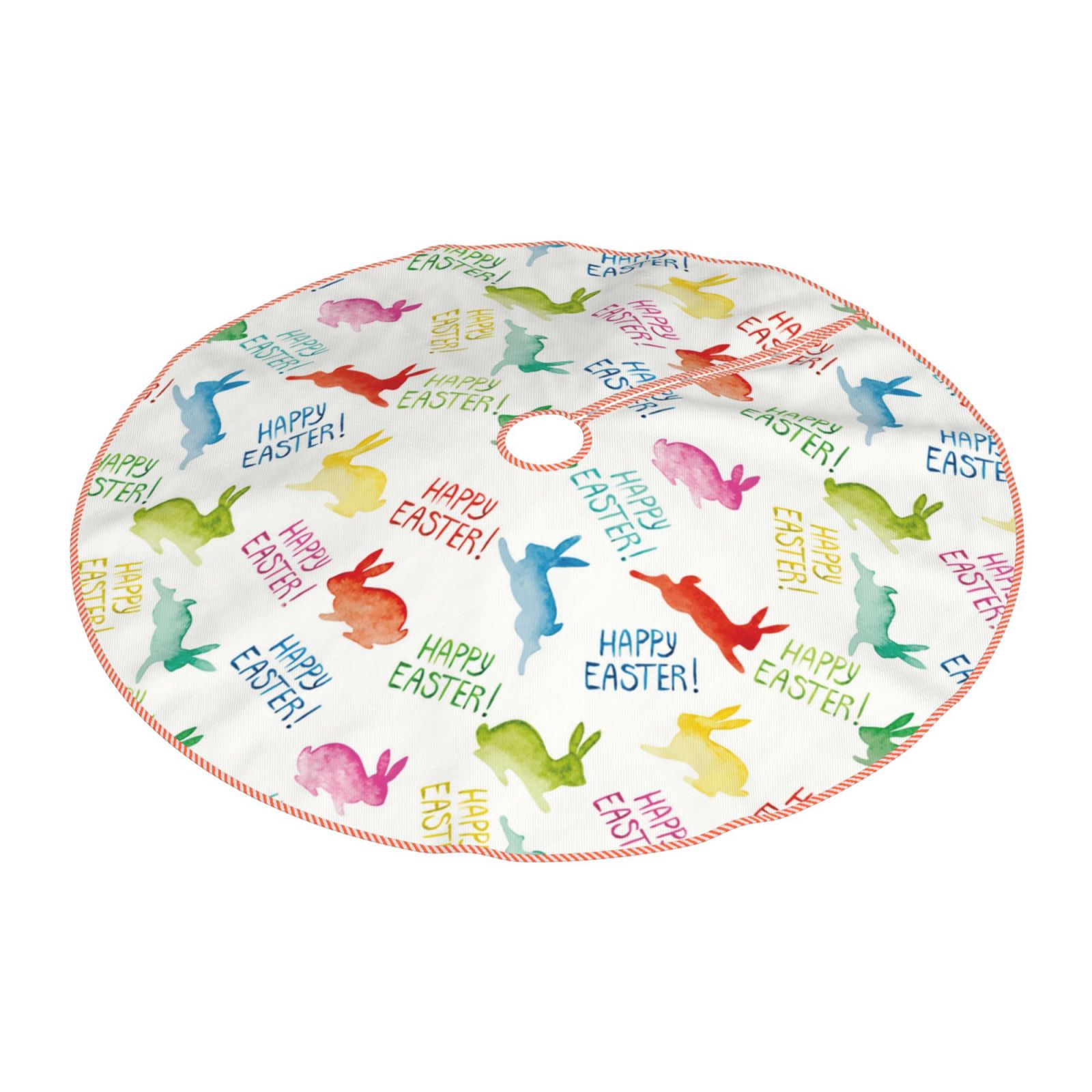 Daiia Happy Easter Rabbit Drawing Merry Christmas Tree Skirt , Xmas