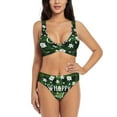 thumbnail image 1 of Daiia Happy Easter Women's Bikini Set Two Piece Swimsuit High Waisted Bikini Adjustable Straps Bikini Perfect for Beach, Pool, and Summer Vacation-Large, 1 of 9