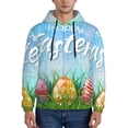 thumbnail image 1 of Daiia Happy Easter for Men's Fashion Hoodies & Sweatshirts with Kangaroo Pocket Hooded Sweatshirt Breathable & Moisture Wicking-Small, 1 of 7