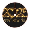thumbnail image 1 of Daiia Happy New Year 2025 D Drawing Merry Christmas Tree Skirt , Xmas Large Lace-up Tree Skirt, Santa Snowflakes Rustic Home Decorations New Year Party Farmhouse Decor-30", 1 of 6