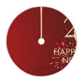 thumbnail image 1 of Daiia Happy New Year 2025 Drawing Merry Christmas Tree Skirt , Xmas Large Lace-up Tree Skirt, Santa Snowflakes Rustic Home Decorations New Year Party Farmhouse Decor-36", 1 of 6