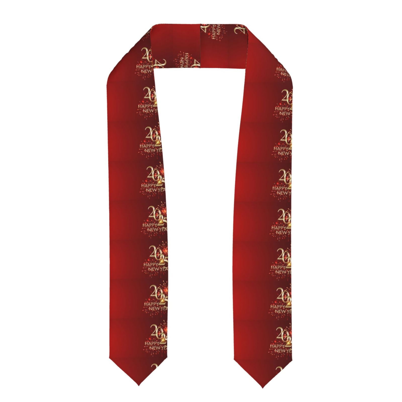Daiia Happy New Year 2025 Pattern Graduation Shawl Stole – Satin ...