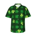 thumbnail image 1 of Daiia Happy St. Patrick's Day5 Hawaiian Shirt for Men Gentle Cotton Regular Short Sleeve Casual-3X-Large, 1 of 9