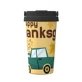 thumbnail image 1 of Daiia Happy Thanksgiving Day Printed Stainless Steel Tumbler with Lid and Straw, Double Wall Vacuum Insulated Coffee Tumbler Travel Coffee Mug with Leak Proof Lid, 1 of 8