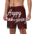 thumbnail image 1 of Daiia Happy Thanksgiving Mens Swim Trunks Swim Shorts Quick Dry Swim Shorts with Mesh Lining Pockets-3X-Large, 1 of 9