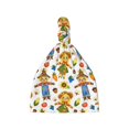 thumbnail image 1 of Daiia Harvest Scarecrow Pattern Pattern Baby Beanie Knit Toddler Hat Kids Embroidered Beanies Cap for Girls Boys 0-8 Years, 1 of 5