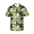 thumbnail image 1 of Daiia Hawaii Palms Hawaiian Shirt for Men Gentle Cotton Regular Short Sleeve Casual-3X-Large, 1 of 9