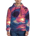 thumbnail image 1 of Daiia Hawaiian Island Beach Shark for Men's Fashion Hoodies & Sweatshirts with Kangaroo Pocket Hooded Sweatshirt Breathable & Moisture Wicking-4X-Large, 1 of 7