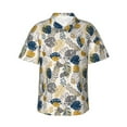 thumbnail image 1 of Daiia Hawaiian Style Hawaiian Shirt for Men Gentle Cotton Regular Short Sleeve Casual-Medium, 1 of 9