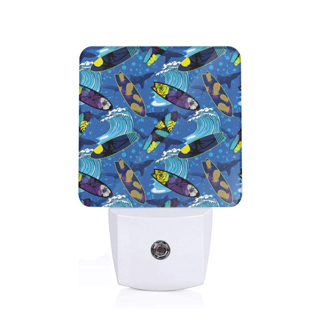 Daiia Hawaiian Style Pattern Plugin LED Backlit Night Light with
