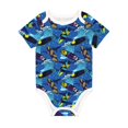 thumbnail image 1 of Daiia Hawaiian Style Printed Unisex-Baby Short Sleeve Onesies Bodysuits Baby Climbing Clothes Soft and Comfortable Romper with Expandable Shoulder Design-2 Years, 1 of 1