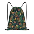 thumbnail image 1 of Daiia Hawaiian Tribal Mask Pattern Drawstring Backpack, Gym Bag, Lightweight Backpack, Water-Resistant Bag Travel Sports Backpack, Fitness Bag, Yoga Bag-Small, 1 of 6