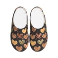 thumbnail image 1 of Daiia Heart Print Women’s Fuzzy Slippers Memory Foam Lightweight House Shoes Cozy Loafer Flannel House Shoes-39/40, 1 of 7