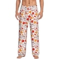 thumbnail image 1 of Daiia Hello Autumn Maple Leaf Men's Sleep Pant with Pockets and Drawstring,Pajama Pants-X-Large, 1 of 9