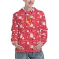 thumbnail image 1 of Daiia Hello Summer Flamingo Pattern Women's Fashion Hoodies & Sweatshirts with Kangaroo Pocket Hooded Sweatshirt with Eye-catching Drawstrings-XX-Large, 1 of 7