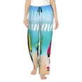 thumbnail image 1 of Daiia Hello Summer Gnome 1 Women's Sleep Pant with Pockets and Drawstring,Pajama Pants-Large, 1 of 9