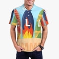 thumbnail image 1 of Daiia Hello Summer3 Pattern Men’s Polo Shirts,Solid Deck Shirt,Classic Fit, Breathable Cotton Polo for Casual and Sport Wear-4X-Large, 1 of 7
