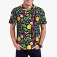 thumbnail image 1 of Daiia Herbs And Spices Pattern Men’s Polo Shirts,Solid Deck Shirt,Classic Fit, Breathable Cotton Polo for Casual and Sport Wear-3X-Large, 1 of 7