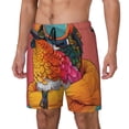 thumbnail image 1 of Daiia Hip Hummingbird In Jacket Mens Swim Trunks Swim Shorts Quick Dry Swim Shorts with Mesh Lining Pockets-Medium, 1 of 9