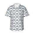 thumbnail image 1 of Daiia Hipster Mustache Hawaiian Shirt for Men Gentle Cotton Regular Short Sleeve Casual-X-Large, 1 of 9