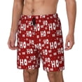 thumbnail image 1 of Daiia Ho-Ho-Ho Mens Swim Trunks Swim Shorts Quick Dry Swim Shorts with Mesh Lining Pockets-Large, 1 of 9