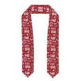 thumbnail image 1 of Daiia Ho Pattern Funny Christmas Pattern Graduation Shawl Stole – Satin Graduation Stole Academic Stole Non-Slip Design-Flattened, 1 of 7