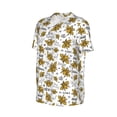 thumbnail image 1 of Daiia Hohey Bee Golden2 Mens Baseball Jersey Button Down Shirts Short Sleeve Sports Uniforms-4X-Large, 1 of 9