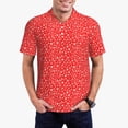 thumbnail image 1 of Daiia Hohoho4 Pattern Men’s Polo Shirts,Solid Deck Shirt,Classic Fit, Breathable Cotton Polo for Casual and Sport Wear-Large, 1 of 7