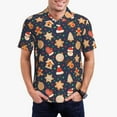thumbnail image 1 of Daiia Holiday Gingerbreads Pattern Men’s Polo Shirts,Solid Deck Shirt,Classic Fit, Breathable Cotton Polo for Casual and Sport Wear-XX-Large, 1 of 7