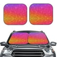 thumbnail image 1 of Daiia Holiday Shiny 2PCS Car Windshield Sun Shade, Foldable Sun Shield for Car Front Window, Auto Sun Blocker Visor Protector Universal for Truck SUV Pickup-Large, 1 of 7