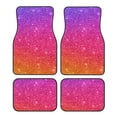 thumbnail image 1 of Daiia Holiday Shiny Printed Car Floor Mats Set of 4, Durable Non Slip Auto Floor Carpet, Car Interior Carpets Proof Foot Pads Anti-Slip Cushion Automoetive Accessories, 1 of 6