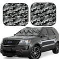 thumbnail image 1 of Daiia Horse Silhouette 2PCS Car Windshield Sun Shade, Foldable Sun Shield for Car Front Window, Auto Sun Blocker Visor Protector Universal for Truck SUV Pickup-Large, 1 of 7