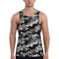 thumbnail image 1 of Daiia Horse Silhouette Printed Men's Quick Dry Fit Muscle Tank Top Slim-Fit Tank Workout Tank Top Lightweight Sports Tank Top-Large, 1 of 7