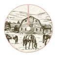 thumbnail image 1 of Daiia Horses Grazing On Meadow Drawing Merry Christmas Tree Skirt , Xmas Large Lace-up Tree Skirt, Santa Snowflakes Rustic Home Decorations New Year Party Farmhouse Decor-48", 1 of 6