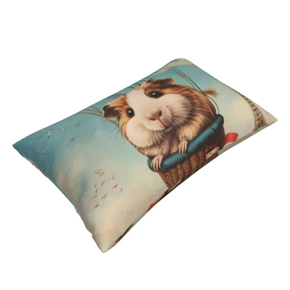 Daiia Hot Air Balloon Guinea Pig Bedding Waterproof Pillow Protector Zippered Queen – Bed Bug Proof Pillow Encasement-20"x30"