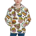 thumbnail image 1 of Daiia Hot Dog With One Sausage for Boys Fashion Hoodies & Sweatshirts with Kangaroo Pocket,Hooded Sweatshirt for Kid, Breathable& Moisture Wicking-Small, 1 of 6
