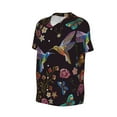 thumbnail image 1 of Daiia Humming Bird Mens Baseball Jersey Button Down Shirts Short Sleeve Sports Uniforms-4X-Large, 1 of 9