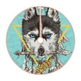 thumbnail image 1 of Daiia Husky With Dreamcatcher Drawing Merry Christmas Tree Skirt , Xmas Large Lace-up Tree Skirt, Santa Snowflakes Rustic Home Decorations New Year Party Farmhouse Decor-36", 1 of 6