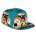 thumbnail image 1 of Daiia I Love Sushi print Flat Bill Hats Flat Brim Trucker Cap Baseball Cap Adjustable Classic Low Profile Hat Unconstructed Plain Cap, 1 of 9