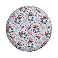 thumbnail image 1 of Daiia I Love USA Tire Covers , Travel Trailer Camper Truck SUV Motorhome Waterproof Wheel Cover, Sun Rain Snow Protector-16 inch, 1 of 8