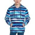 thumbnail image 1 of Daiia Ice Blue Stripes for Boys Fashion Hoodies & Sweatshirts with Kangaroo Pocket,Hooded Sweatshirt for Kid, Breathable& Moisture Wicking-Small, 1 of 6