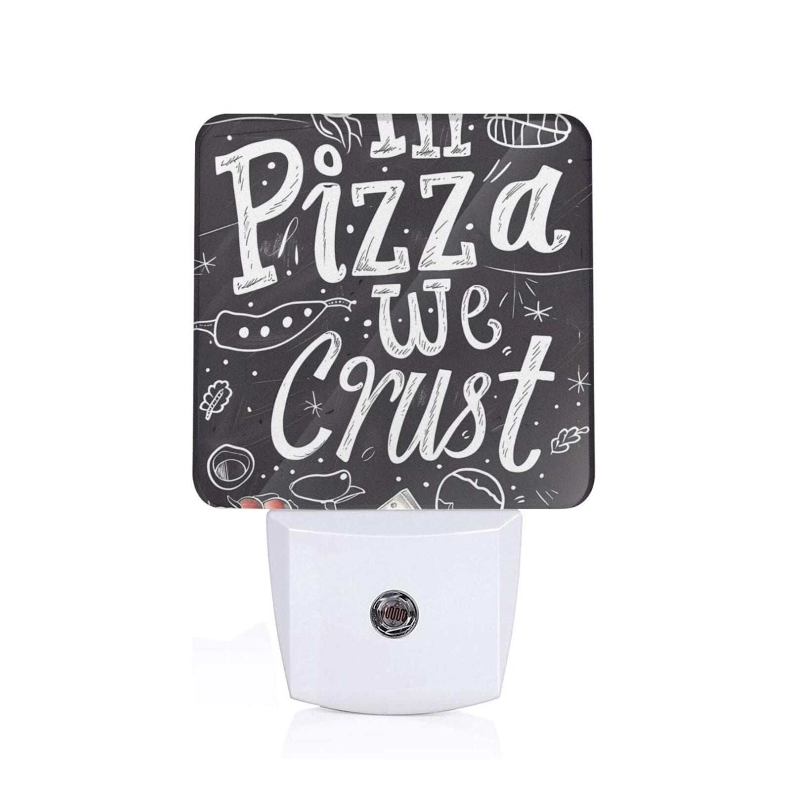 Daiia In Pizza We Crust Art Pattern Plug-in LED Backlit Night Light ...
