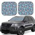 thumbnail image 1 of Daiia Independence With Gnome 2PCS Car Windshield Sun Shade, Foldable Sun Shield for Car Front Window, Auto Sun Blocker Visor Protector Universal for Truck SUV Pickup-Small, 1 of 7