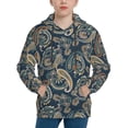thumbnail image 1 of Daiia Indian Paisley 2 for Boys Fashion Hoodies & Sweatshirts with Kangaroo Pocket,Hooded Sweatshirt for Kid, Breathable& Moisture Wicking-Small, 1 of 6